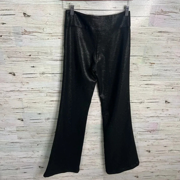 Artelier Nicole miller black sparkly flare pants bottoms size 2 - Picture 8 of 8